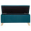 (Teal) Secreto Fabric Ottoman Lift Up Storage Bench 4