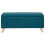 (Teal) Secreto Fabric Ottoman Lift Up Storage Bench 3