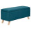 (Teal) Secreto Fabric Ottoman Lift Up Storage Bench 1