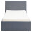 Side Lift Ottoman Storage Bed in Grey PU - Single 4
