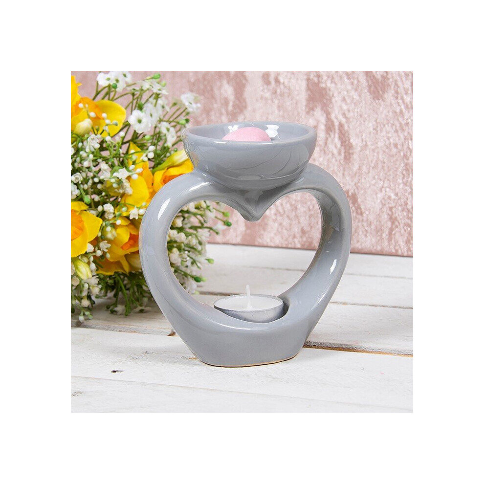 Desire Wax Melt/Oil Warmer - Grey Heart