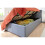 Side Lift Ottoman Storage Bed in Grey PU - Single 9