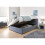 Side Lift Ottoman Storage Bed in Grey- 4FT Small Double 120cm 5