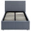Side Lift Ottoman Storage Bed in Grey PU - Single 8