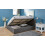 Side Lift Ottoman Storage Bed in Grey - 4FT Small Double 120cm 3