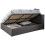 Side Lift Ottoman Storage Bed in Grey - 4FT Small Double 120cm 4