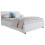 Side Lift Ottoman Storage Bed in White- 4FT Small Double 120cm 1