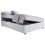 Side Lift Ottoman Storage Bed in White - 5FT Kingsize 150cm 5