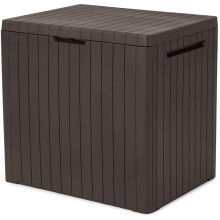 (Brown) Keter Garden Storage Box 113L Outside Storage Box