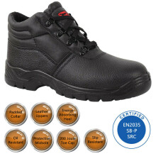 (Premium Chukka, 9) Mens Chukka Safety Work Boots Black Steel Toe Cap & Midsole Sizes 3 - 13 UK