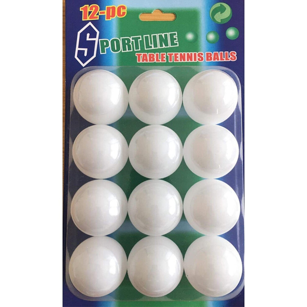 12 Table Tennis Balls White Ping Pong Balls Full Size Balls Pack