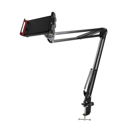 360 Adjustable Long Arm Phone Tablet Holder Bracket Stand Mount For Bed or Desk 1