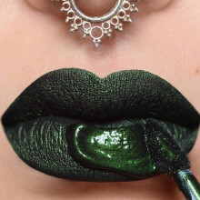 LA Splash Cosmetics Soft Long Lasting Waterproof Matte Dark Green Liquid Lipstick - Wickedly Divine Collec