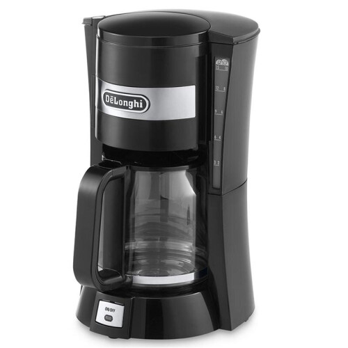 De'Longhi Filter Coffee Machine, 1.25L - Black