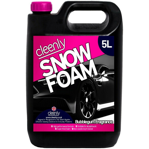 (Bubblegum, 5L) Cleenly Fragranced Super Thick Snow Foam Shampoo
