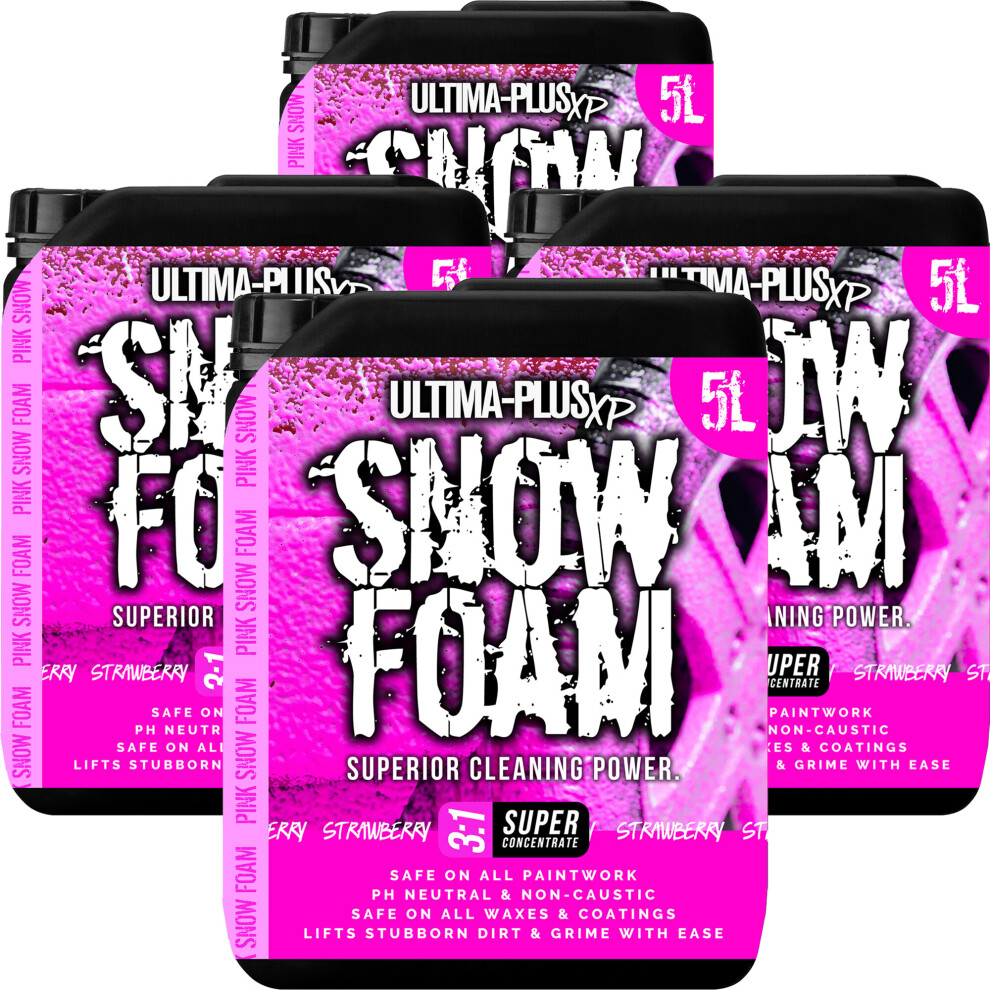 (Strawberry, 20L) Ultima Plus Xp Fragranced Coloured Snow Foam