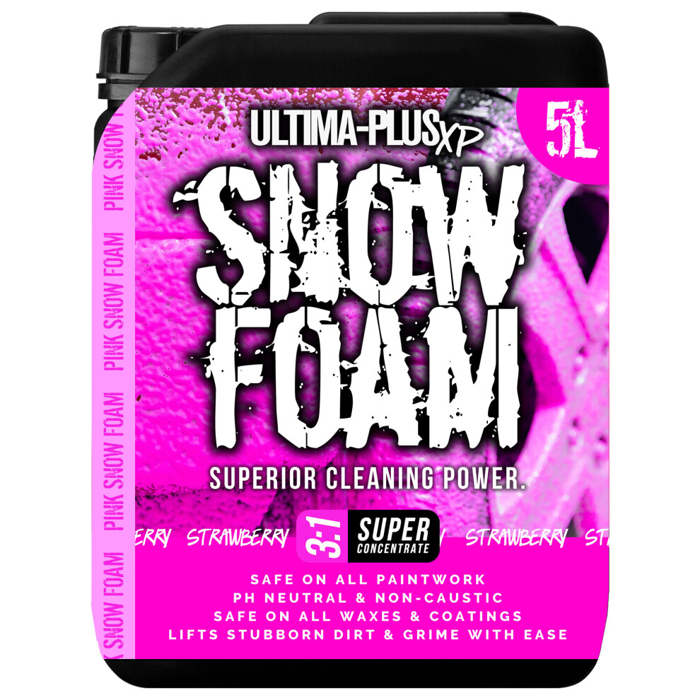 Ultima Snow Foam Car Shampoo Wash Vehicle Wax Soap Detailing Strawberry 5L - Image 4