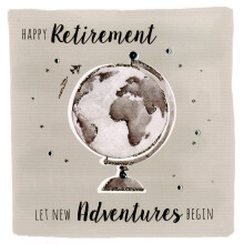 Happy Retirement Embellished Greeting Card Hand-Finished Notting Hill Cards