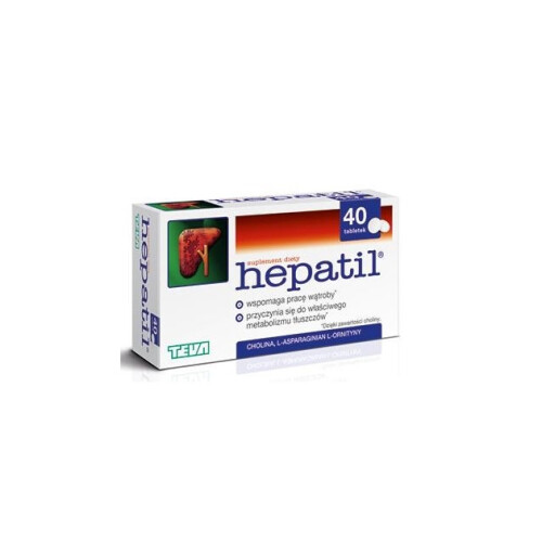 Hepatil, 40 tabletek, Assisting the correct functioning of the liver
