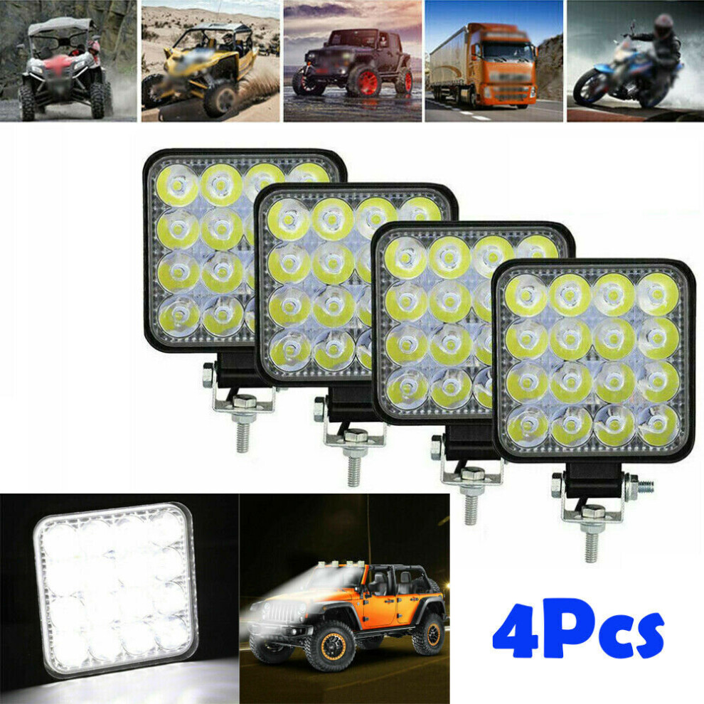 Ranpo 4X Led Work Flood Spot S 48W 16Led For Truck Off Road Tractor 12V Light