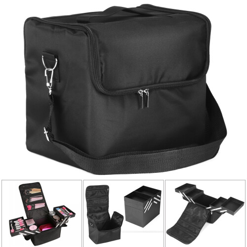 Large Make Up Nail Tech Cosmetic Box Artist Vanity Case Storage Bag  1