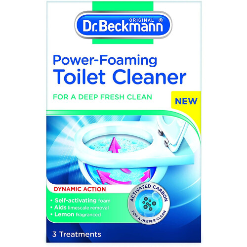 Dr Beckmann Καθαριστικό τουαλέτας Dr Beckmann Power-Foaming - 3 x 100 g - 1703