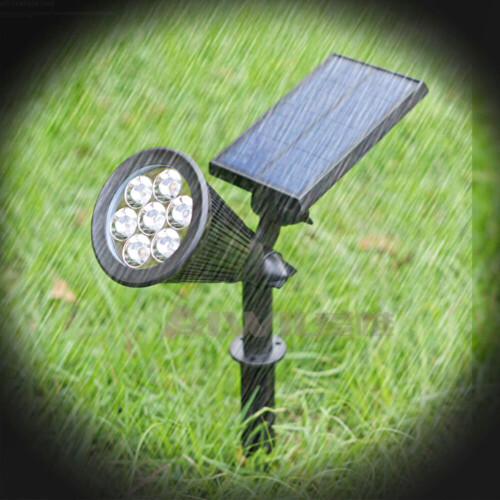 Waterproof 7 LED Solar Panel Power Flood Lights Garden Lawn Spot light 1