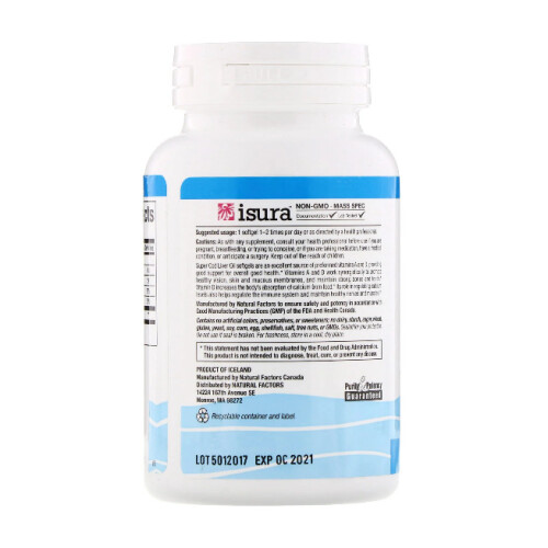 Super Cod Liver Oil, 90 Softgels 2
