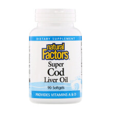 Natural Factors, Super Kottleverolja, 90 Mygglådor