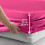 Imperial Rooms (Pink , Single (90 x 191 cm)) Fitted Sheet Bed Sheets Extra Deep 25CM Single Double King Sizes 3