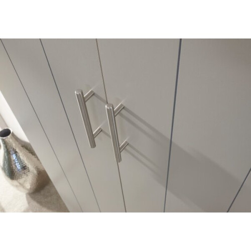 Kendal 2 Door 1 Drawer Wardrobe In Grey Colour 2