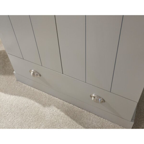 Kendal 2 Door 1 Drawer Wardrobe In Grey Colour 1