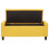 Verona Ottoman Storage Bench In Mustard Fabric 6