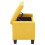 Verona Ottoman Storage Bench In Mustard Fabric 8