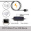 Ranpo 24 LED Ring Light with Stand Selfie Flash Mobile Phone Holder Long Arm USB Clip 3