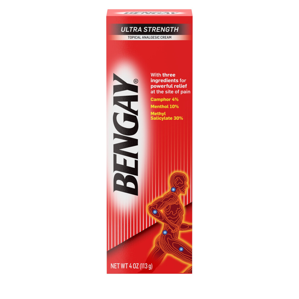 Bengay Ultra Strength Cream Non-Greasy Pain Relief 4oz 113g UK