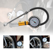 220 PSI Tyre Pressure Gauge Air Line Pump Car Truck Bike Meter Tester