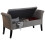 Balmoral Liftup Storage Silver Chenille Fabric Window Seat 7