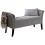 Balmoral Liftup Storage Silver Chenille Fabric Window Seat 8