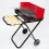 Foldable Charcoal Trolley Barbecue ,BBQ Grill, Black,Red, Best 7