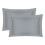(Grey) Oxford Pillowcases 200 Thread Egyptian Cotton 1