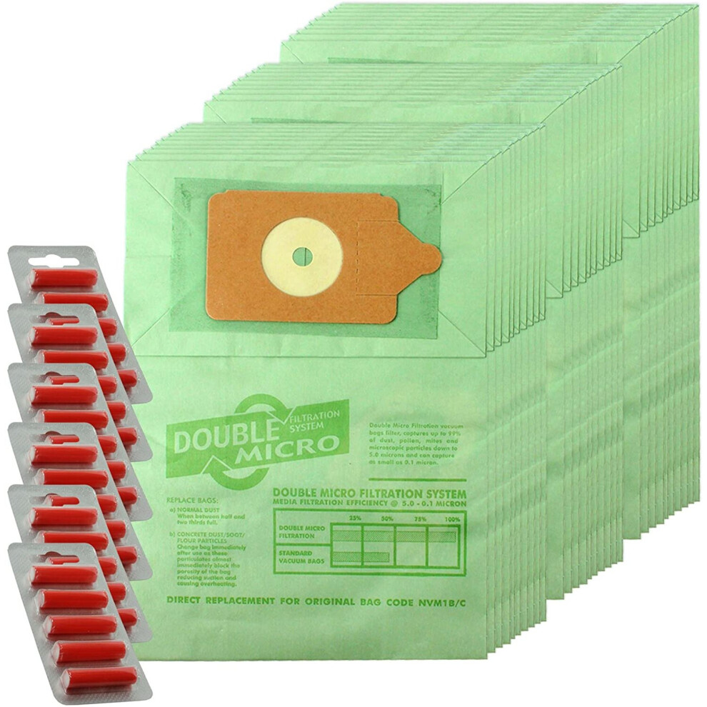 Spares2go Paper Dust Bags For Numatic Henry Henry Hetty James Vacuum Cleaner (Pack Of 30 + Fresheners)