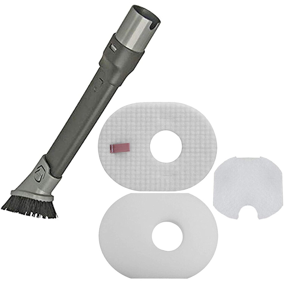 Spares2go Filter Kit + 2-In-1 Dusting Brush Crevice Tool For Shark Nv300 Vacuum Cleaner