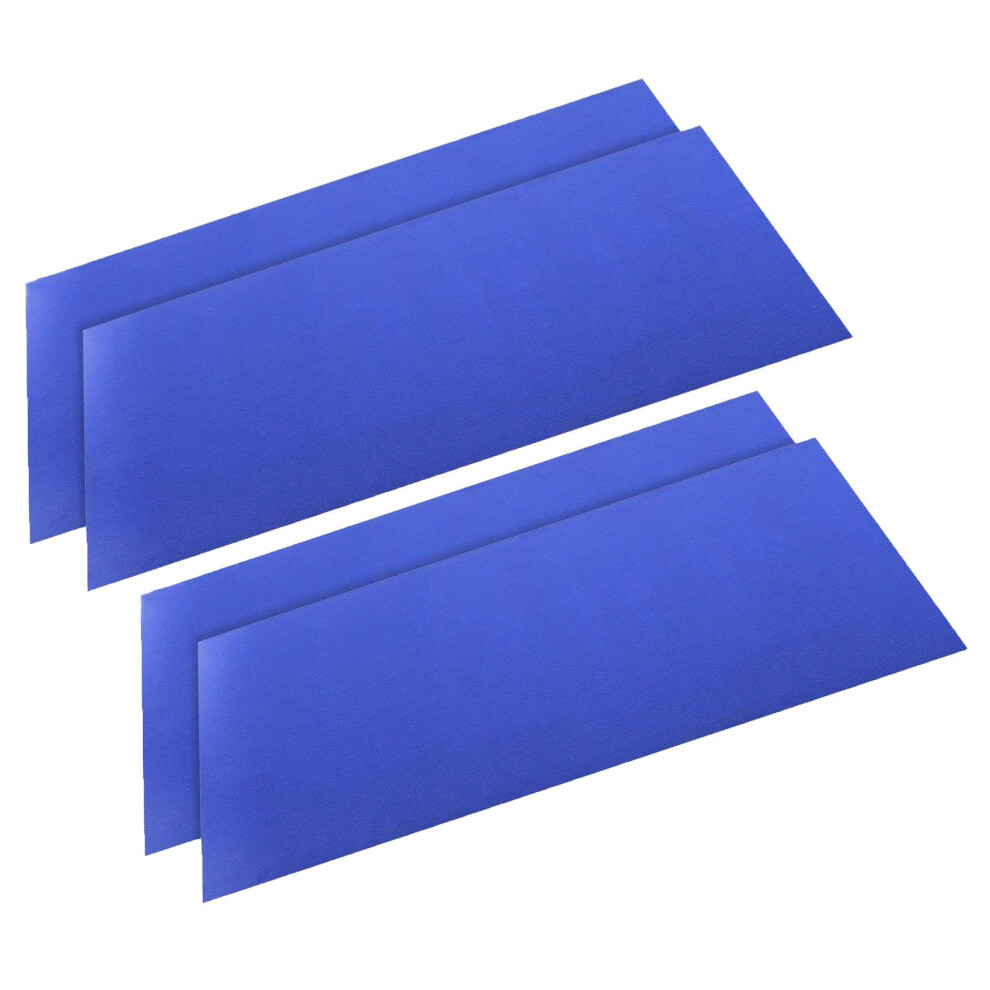 4 x Anti Frost Fridge Freezer Mat Manual Ice Defrost Durable Liner (50cm x 25cm, Pack of 4)