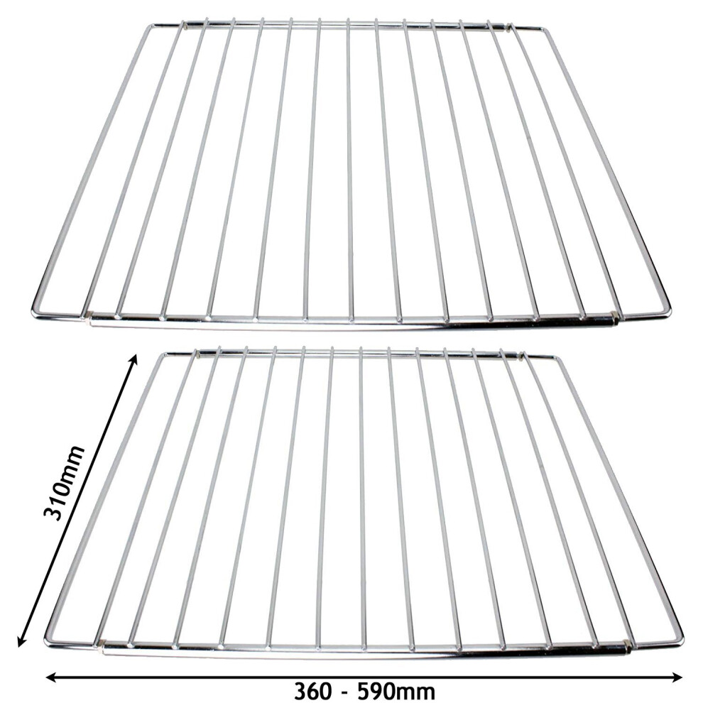 Adjustable Extendable Shelf for Siemens Oven Cooker (310 x 360-590mm, Pack of 2)