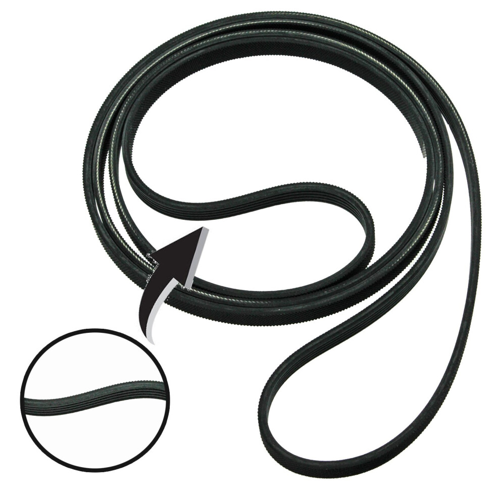 Spares2go Tumble Dryer Belt 5Phe 1540 H5 1540H5 Drive Pulley 144002231
