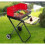 Foldable Charcoal Trolley Barbecue ,BBQ Grill, Black,Red, Best 1