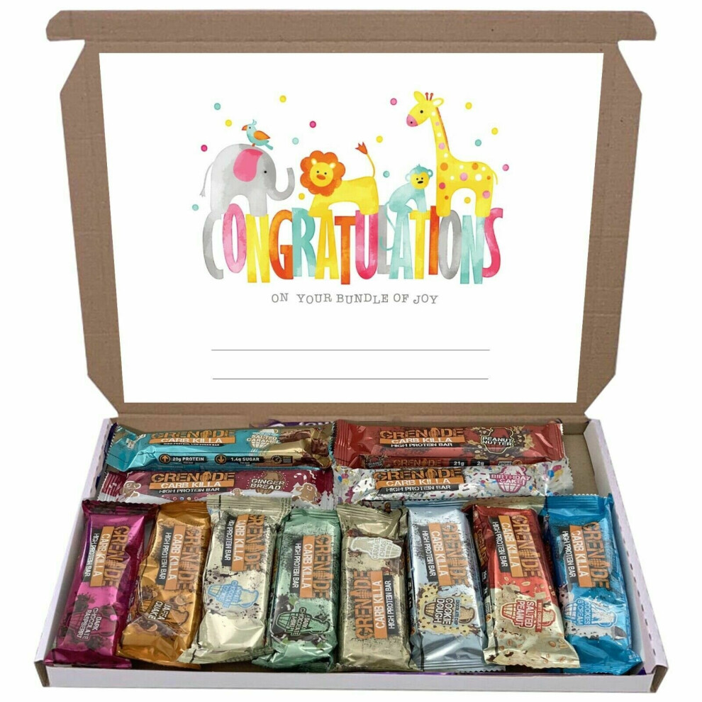 Gift Hamper (Congratulation) Grenade High Protein Mixed 12 Bars Bar Gift Box