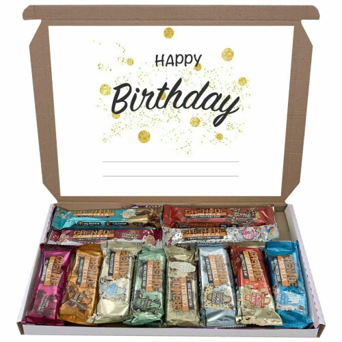 (Birthday - 4) Grenade High Protein Mixed 12 Bars Bar Gift Box