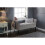 Balmoral Liftup Storage Silver Chenille Fabric Window Seat 1
